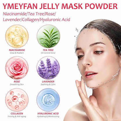 6PCS Jelly Mask Powder Wholesale 650G Professional Hydrojelly Masks Beauty Salon Use Facial Skin Care Products