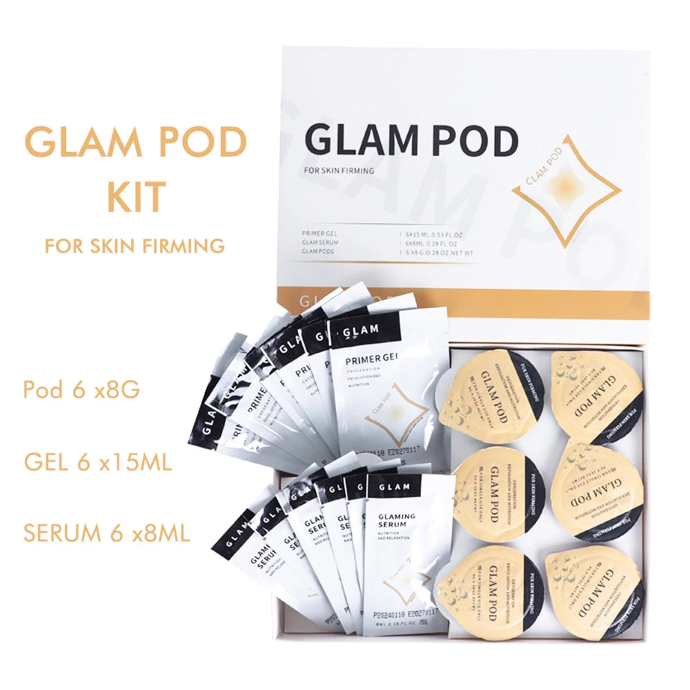 Glam Revive Hydrate Detox Illuminate kit Pods Serum Facial SPA Serum For Bubble Beauty Machine Facial Aqua CO2 Serum Gels