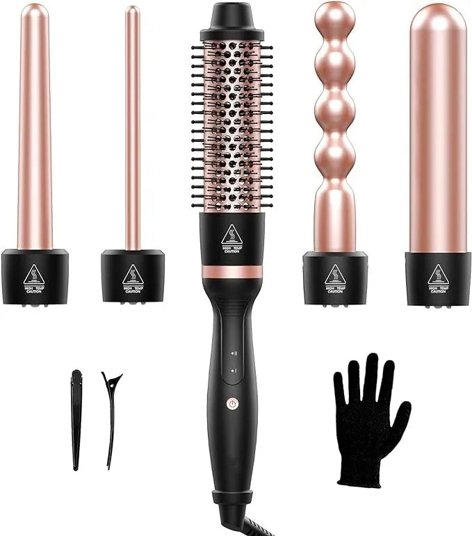 New Design Waver Hair Curler Hot Selling Interchangeable Curling Iron Set Wholesale Rotating Curling Iron