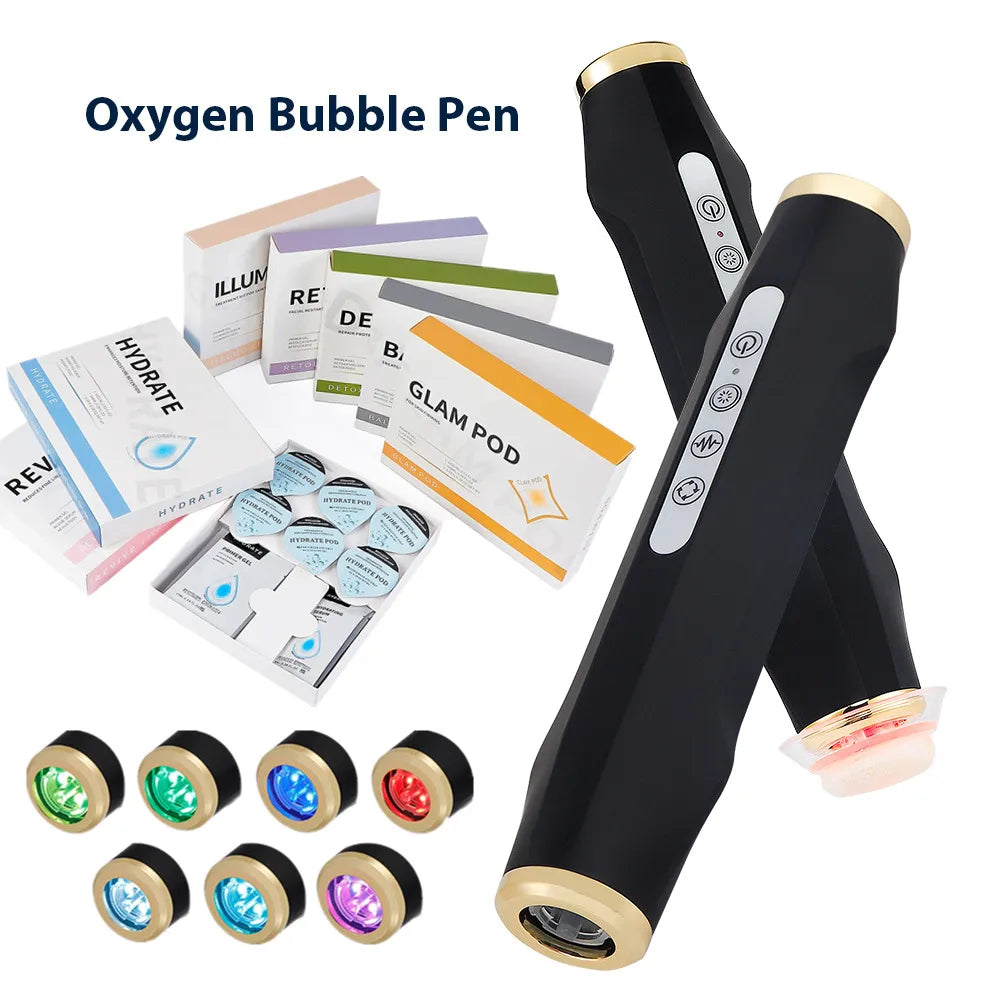 Oxygen Bubble Pen CO2 Oxygen Portable Facial Machine CO2 Gel Facial S ...
