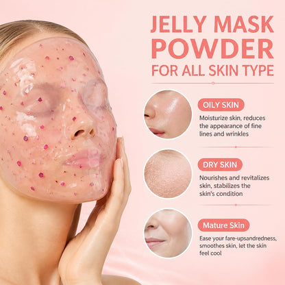 SPA Hydro Jelly Mask Powder Salmon DNA PDRN Peel Off Modeling Moisturizing Facial Mask for Dry Skin Care 650G
