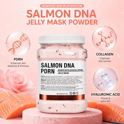 SPA Hydro Jelly Mask Powder Salmon DNA PDRN Peel Off Modeling Moisturizing Facial Mask for Dry Skin Care 650G