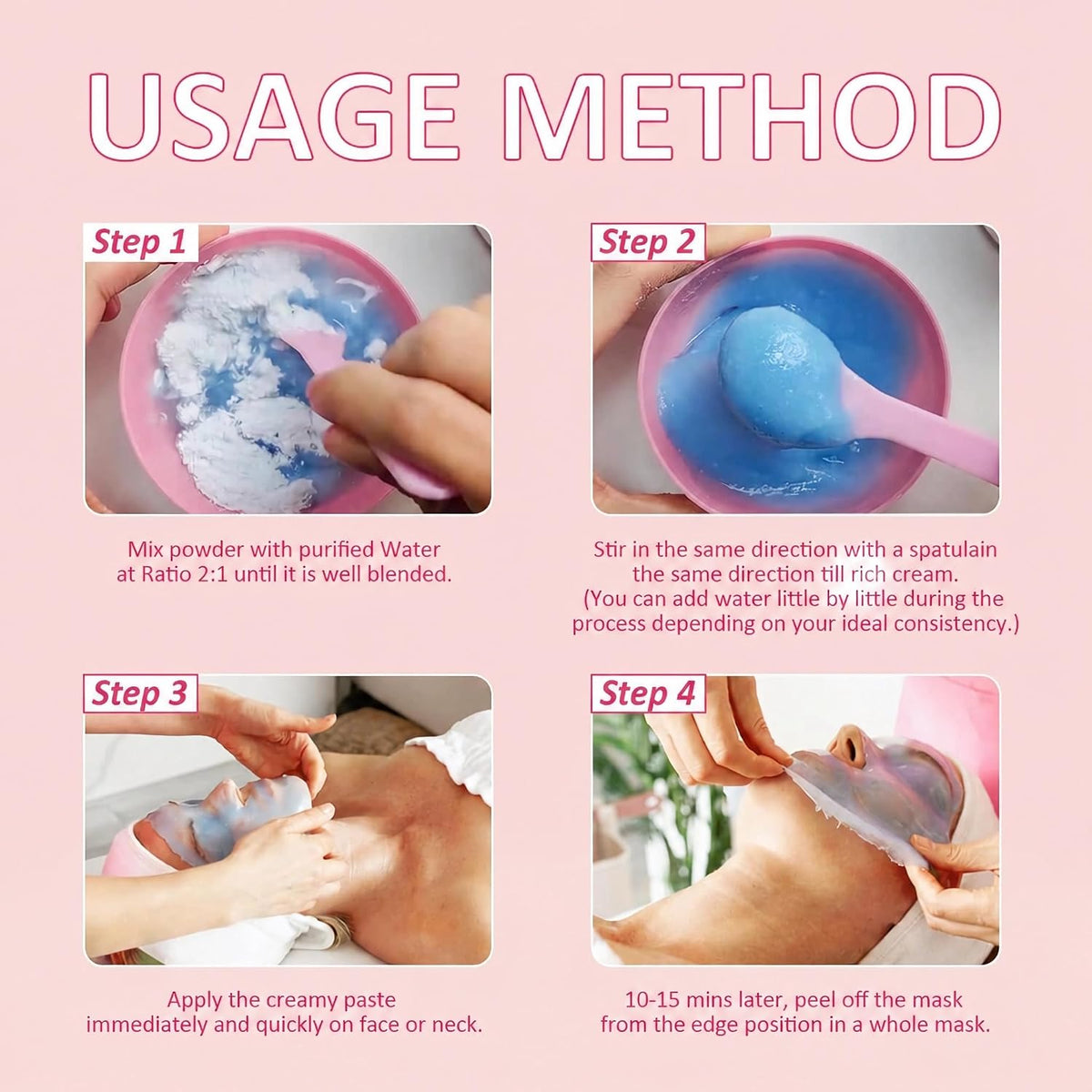 SPA Hydro Jelly Mask Powder Salmon DNA PDRN Peel Off Modeling Moisturizing Facial Mask for Dry Skin Care 650G