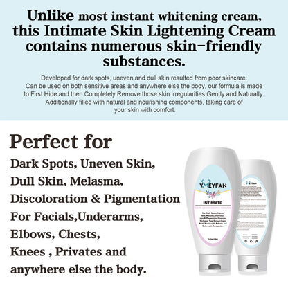 100ml Skin Bleaching Cream For Black Dark Skin Lightening Body Lotion Moisturizing Dry Skin Cream Crotch Intimate Parts Bleach