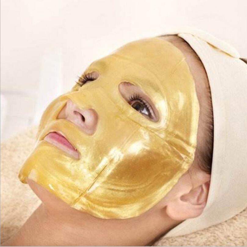 60/25/10PCS Gold Bio-Collagen Facial Mask Anti Wrinkle Crystal Powder Mask Anti Aging Oil-Control Beauty Skincare Pack Wholesale