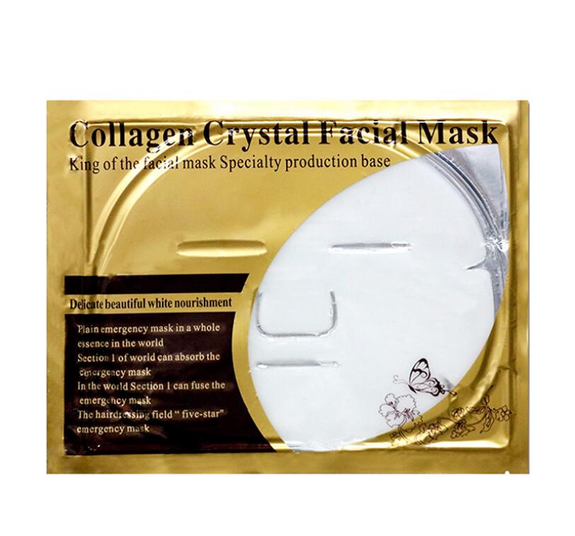 60/25/10PCS Gold Bio-Collagen Facial Mask Anti Wrinkle Crystal Powder Mask Anti Aging Oil-Control Beauty Skincare Pack Wholesale