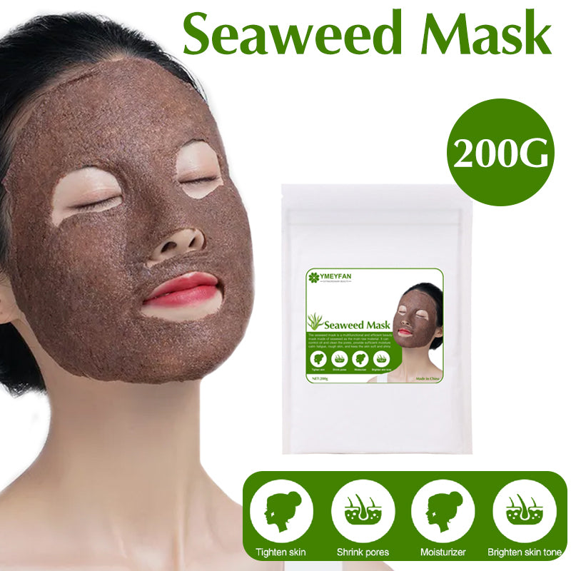 Natural Algae Seed Seaweed Mask for Whitening Peeling Mask Nano Pure Pearl Powder Shrink Pores Anti Acne Female Beauty Skin Care