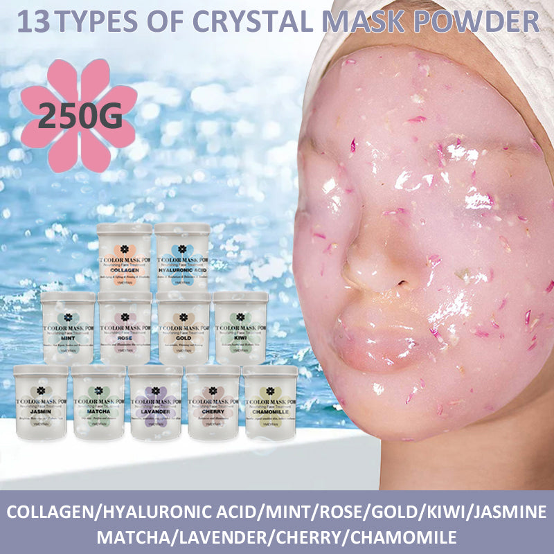 Natural Soft Hydro Jelly Mask Powder Set Peel Off Rubber Facial Mask Jar SPA Whitening Rose Collagen Hyaluronic Acid Skincare