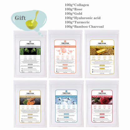 Natural Soft Hydro Jelly Mask Powder Set Peel Off Rubber Facial Mask Jar SPA Whitening Rose Collagen Hyaluronic Acid Skincare