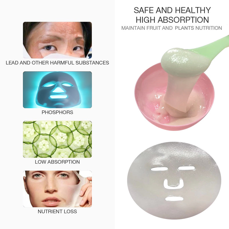 Organic DIY SPA Hydrojelly Mask Powder Cleansing Hydrating Soothing Brightening Nourishing Glow Facial Skin Care